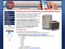 Tablet Screenshot of dalesheating.com